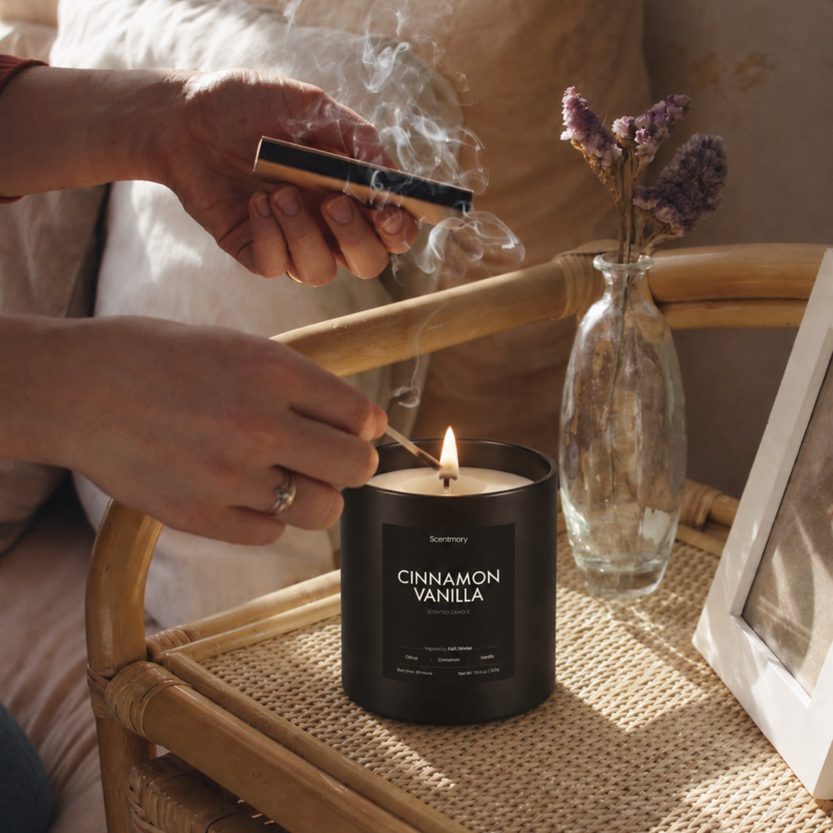 Cinnamon Vanilla Scented Candle