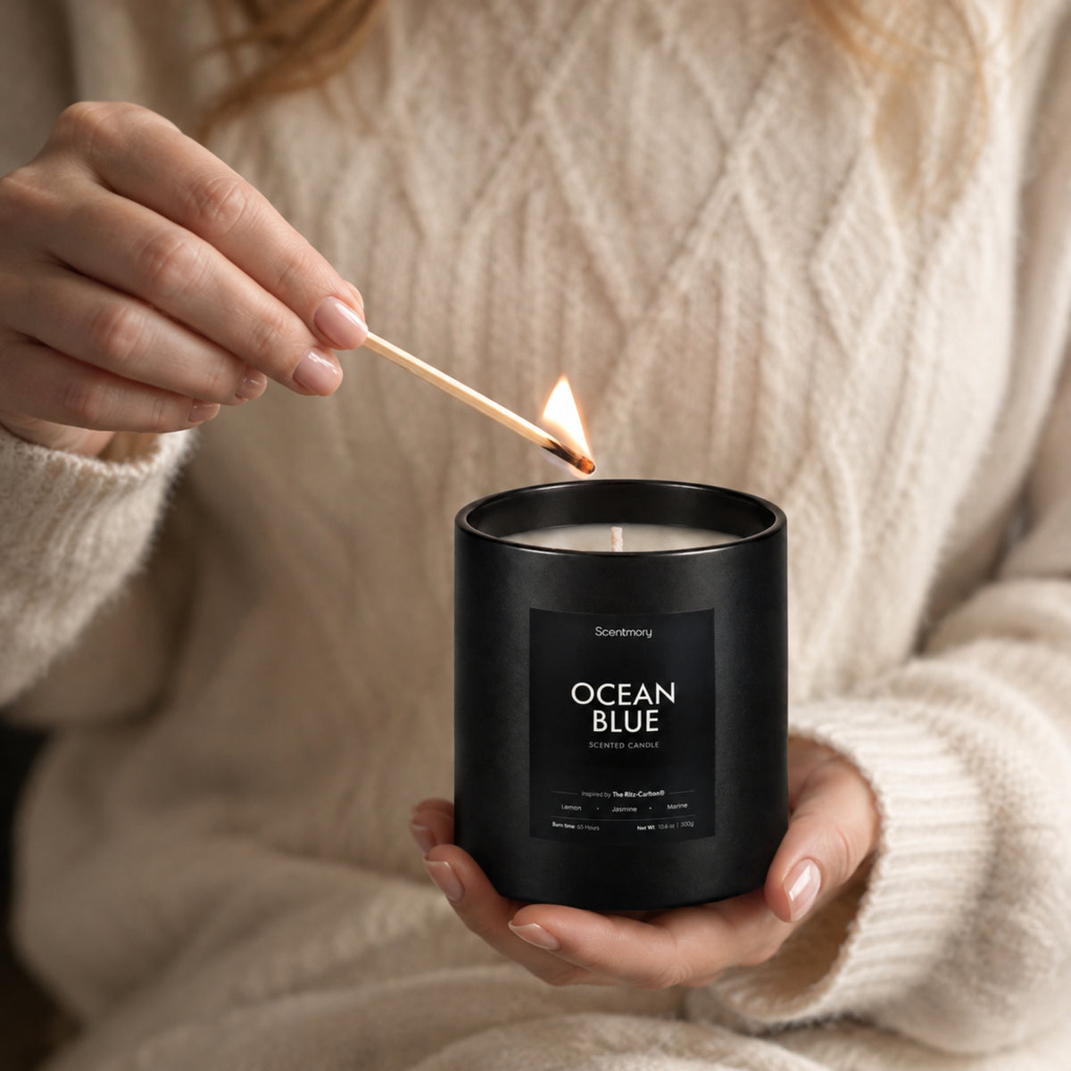 Ocean Blue Scented Candle