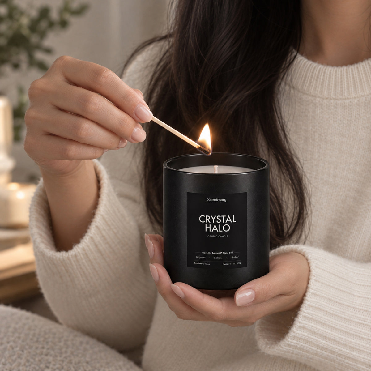Crystal Halo Scented Candle