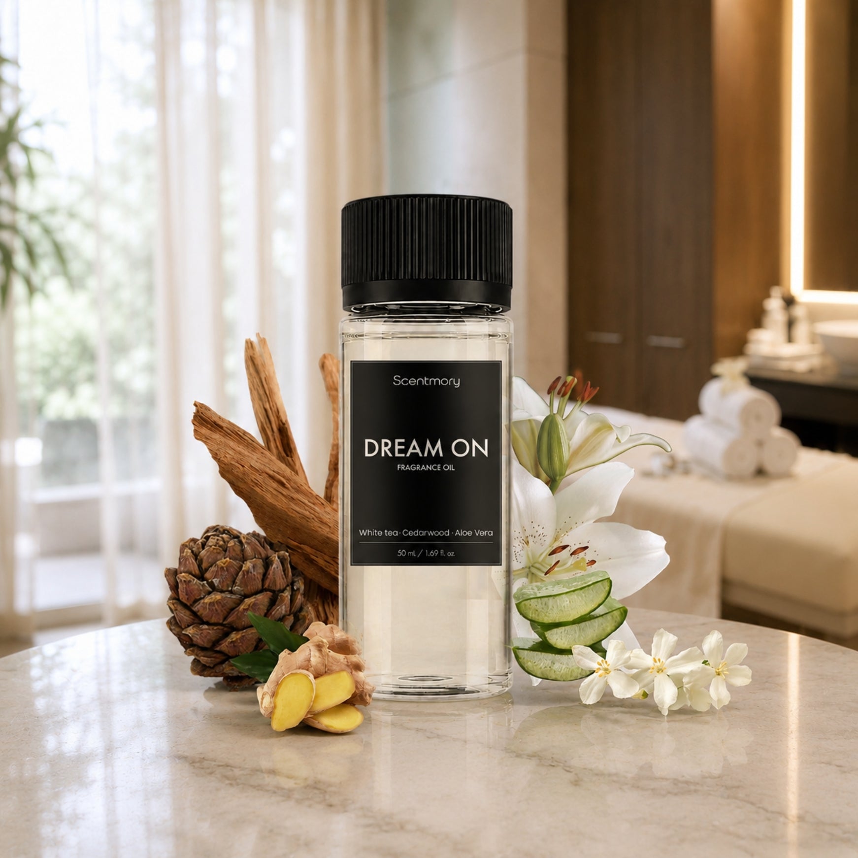 Dream On fragrance oil bottle