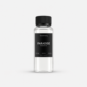 Paradise fragrance oil bottle